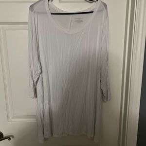 LANE BRYANT White Swing Tee